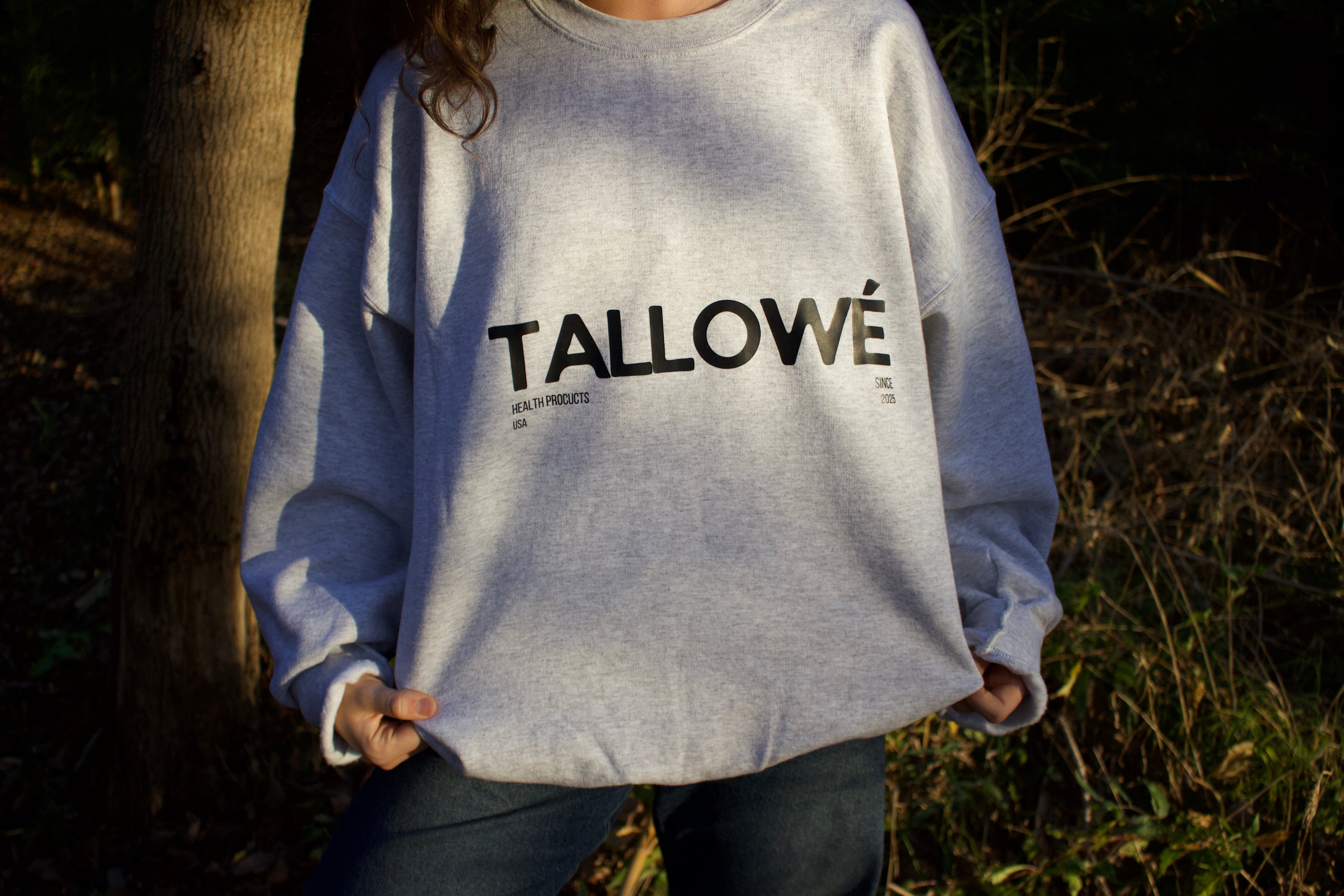 Tallowé crew necks (Pre-order open and we drop them January 1st)