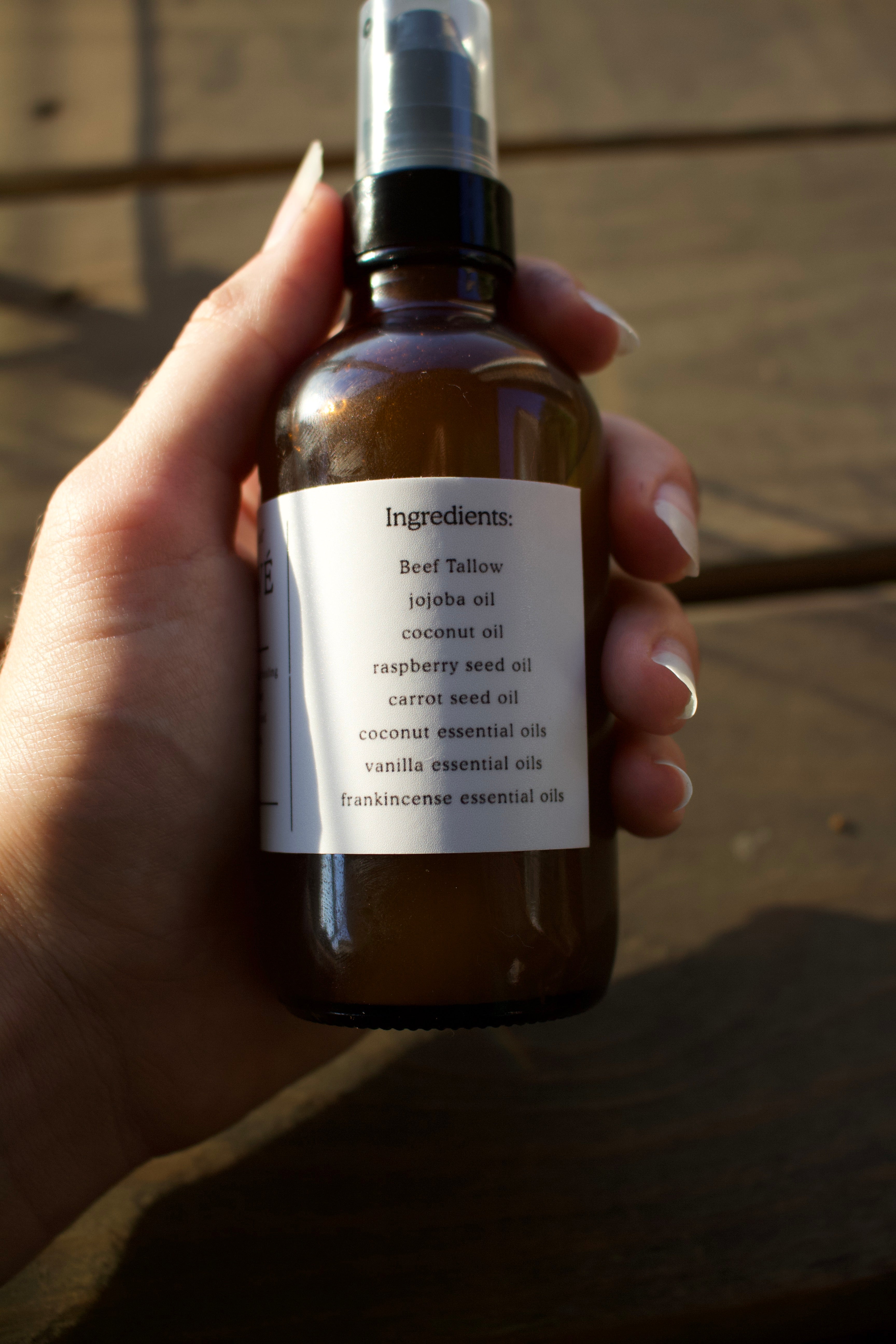 Natural Glow Tallowé Tanning oil